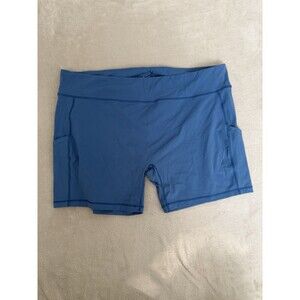 Alder Apparel Adventure Performance Bike Shorts Womens 5X Blue Hiking Outdoors
